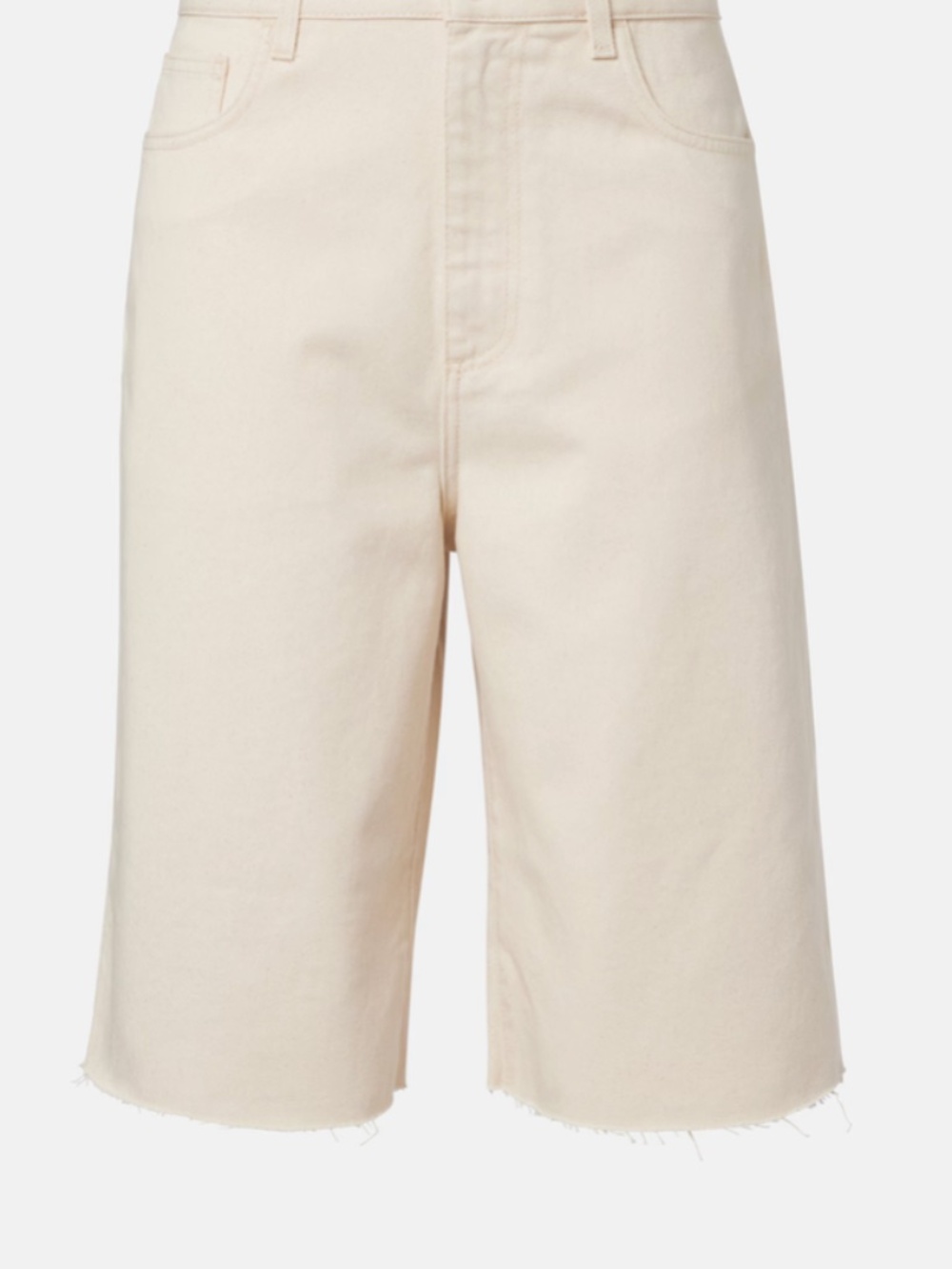 ROHE Denim Bermuda Shorts. Ecru colored.  Size 36. NWT.